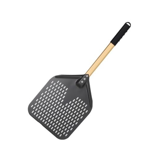 Zpengtai Pizzaschaufel 10 11 12 13 14 Zoll Pizza Schaufel Perforierte Schaufel Drehen Paddel for Ofen Drehen Schaufel Küche Werkzeuge Antihaft Pizza Backen backen(11 inch 69cm Gold) von Zpengtai