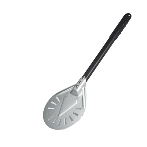 Zpengtai Pizzaschaufel 7/8/9 Zoll Perforierte Pizza Schaufel Eloxiert Pizza Drehen Schaufel Almuinum Legierung Griff Pizza Schaufel Pizzas Paddel backen(7 inch 57cm) von Zpengtai