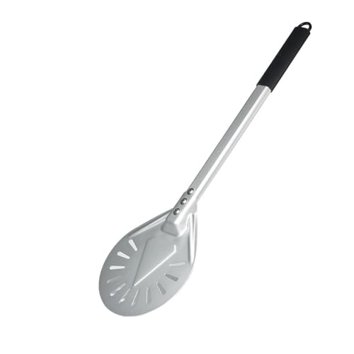 Zpengtai Pizzaschaufel 7/8/9 Zoll Pizza Drehen Peel Eloxiert Pizza Peel Almuinum Legierung Griff Perforierte Pizza Schaufel backen(7 inch 57cm) von Zpengtai