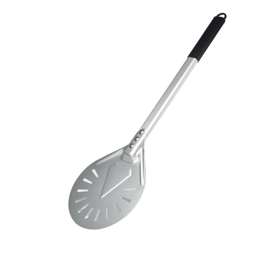 Zpengtai Pizzaschaufel 7/8/9 Zoll Pizza Drehen Peel Eloxiert Pizza Peel Almuinum Legierung Griff Perforierte Pizza Schaufel backen(8 inch 60cm) von Zpengtai