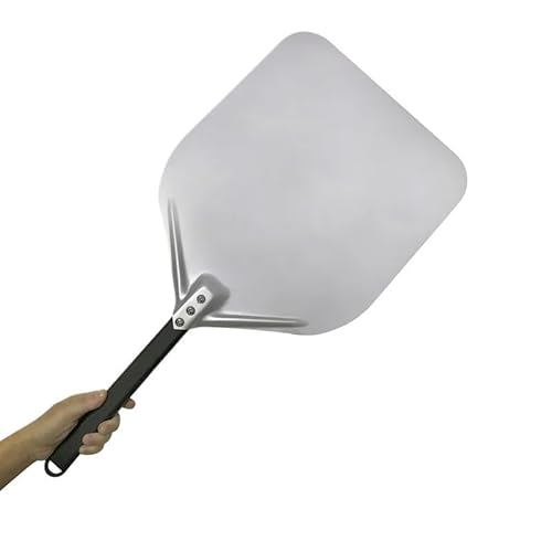 Zpengtai Pizzaschaufel Aluminium Pizza Schaufel Peel Tablett Net Mit Lange Griff Zubehör Pizza Paddel Spachtel Antihaft-runde Pfanne Backen Turner backen(14inch 66cm) von Zpengtai