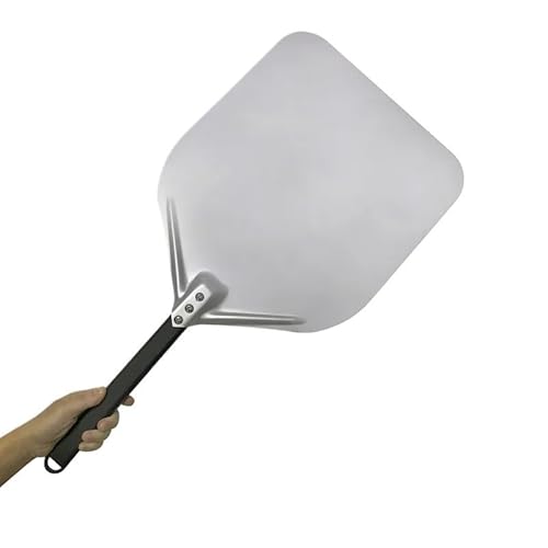 Zpengtai Pizzaschaufel Aluminium Pizza Schaufel Peel Tablett Net Mit Lange Griff Zubehör Pizza Paddel Spachtel Antihaft-runde Pfanne Backen Turner backen(16inch 86cm) von Zpengtai