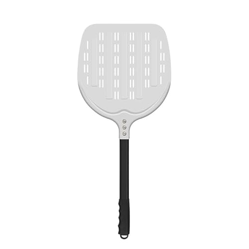 Zpengtai Pizzaschaufel Küchengerät, 12 Zoll perforiertes Pizzapaddel, Schaufel, Aluminium-Hartbeschichtung, abnehmbares Pizzaschaufelfach for Pizzaofen-Gerät backen(Anodize) von Zpengtai