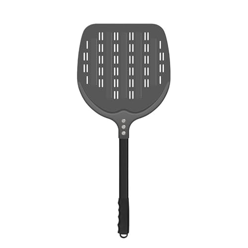 Zpengtai Pizzaschaufel Küchengerät, 12 Zoll perforiertes Pizzapaddel, Schaufel, Aluminium-Hartbeschichtung, abnehmbares Pizzaschaufelfach for Pizzaofen-Gerät backen(Hard Coating) von Zpengtai
