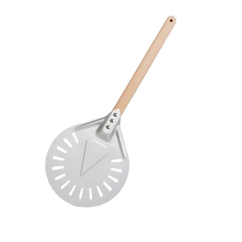 Zpengtai Pizzaschaufel Pizzawender, Kleiner Schäler, kurzes, rundes Werkzeug, Rutschfester Holzgriff, 7 8 9 Zoll, perforierte Schaufel aus Aluminium backen Zpengtai Pizzaschaufel Pizzawender, Kleiner Schäler, kurzes, rundes Werkzeug, Rutschfester Holzgriff, 7 8 9 Zoll, perforierte Schaufel aus Aluminium backen von Zpengtai
