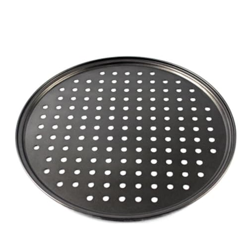 Zpengtai Pizzateller 1 Stück 26/28 / 32CM Kohlenstoffstahl Antihaft-Pizza-Backform Mesh Tablett Platte Runde Tiefe Schale Pizzaform Backformen Backwerkzeug Durchmesser(24.5cm) von Zpengtai