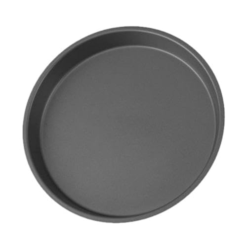 Zpengtai Pizzateller 1 Stück 6/8 Zoll Runde Pizzateller Pizzapfanne Tiefes Tellerblech Kohlenstoffstahl Antihaftform Backwerkzeug Backform Durchmesser(Black 1) von Zpengtai