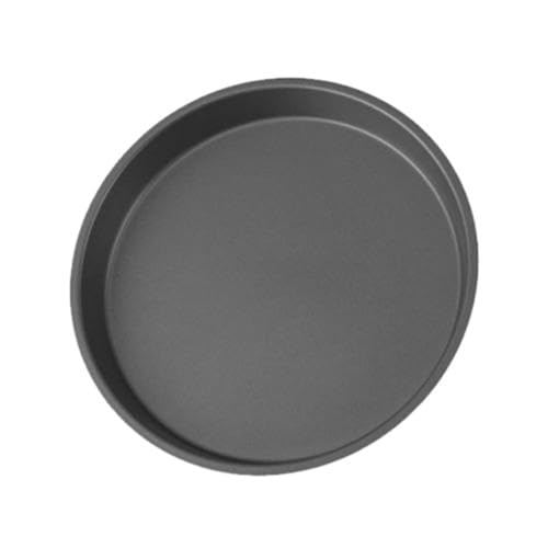 Zpengtai Pizzateller 1 Stück 6/8 Zoll Runde Pizzateller Pizzapfanne Tiefes Tellerblech Kohlenstoffstahl Antihaftform Backwerkzeug Backform Durchmesser(Black 2) von Zpengtai