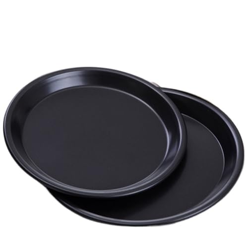 Zpengtai Pizzateller 1 Stück 6 bis 14 Zoll Antihaft-Pizzapfanne Backformen Kohlenstoffstahl Pizzateller Runde Tiefe Schale Pizzapfanne Tablett Form Backwerkzeuge Durchmesser(8inch Deep Kind) von Zpengtai