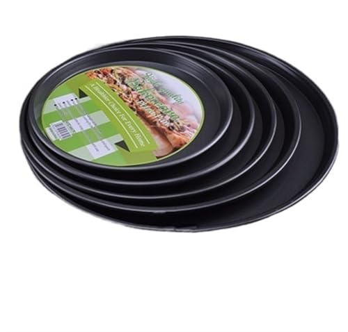 Zpengtai Pizzateller 1 Stück 6 bis 14 Zoll Antihaft-Pizzapfanne Backformen Kohlenstoffstahl Pizzateller Runde Tiefe Schale Pizzapfanne Tablett Form Backwerkzeuge Durchmesser(Shallow Kind 5 pcs) von Zpengtai