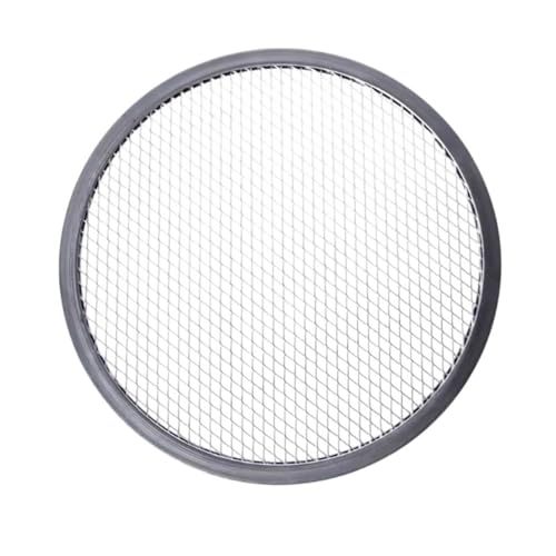 Zpengtai Pizzateller 1 Stück Aluminium Mesh Grill Pizzasieb Runde Backblech Net Küchenhelfer Öfen Kit Durchmesser(10 inch) von Zpengtai