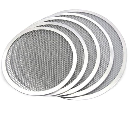 Zpengtai Pizzateller 1 Stück Antihaft-Pizzasiebpfanne Backblech Metallpizza 6-22 Zoll Durchmesser(6 inch-15.2cm) von Zpengtai