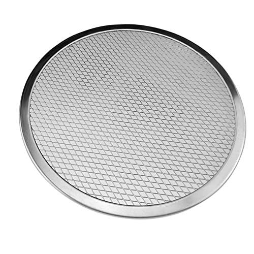Zpengtai Pizzateller 1 Stück Pizzapfanne Pizzasiebpfanne Backblech BBQ Metallnetz Aluminium Antihaft-Pizzagitterpfanne Backblech Grillbacknetz Kühlregal Durchmesser(13 Inch) von Zpengtai