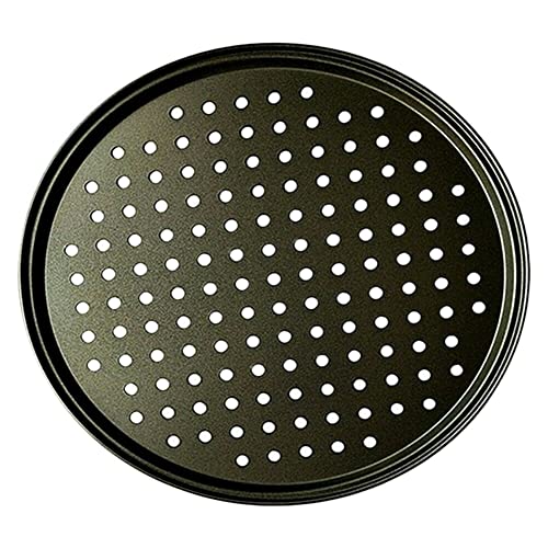Zpengtai Pizzateller 1 Stück gestanzte Pizzapfanne Pizzapfanne Backform 24,5 cm/28 cm/32 cm Größe Antihaft perforierte perforierte Pizzapfanne Durchmesser(28cm) von Zpengtai