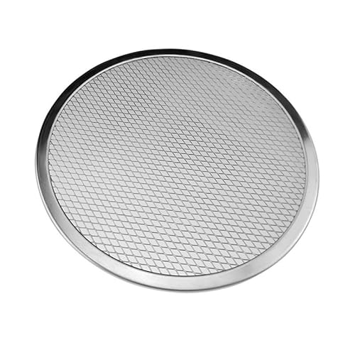 Zpengtai Pizzateller 6-14 Zoll Nahtloses Aluminium-Pizza-Sieb-Backblech Metallnetz-Backformen Antihaft-Backblech DIY Pizza-Werkzeuge Durchmesser(10inch) von Zpengtai