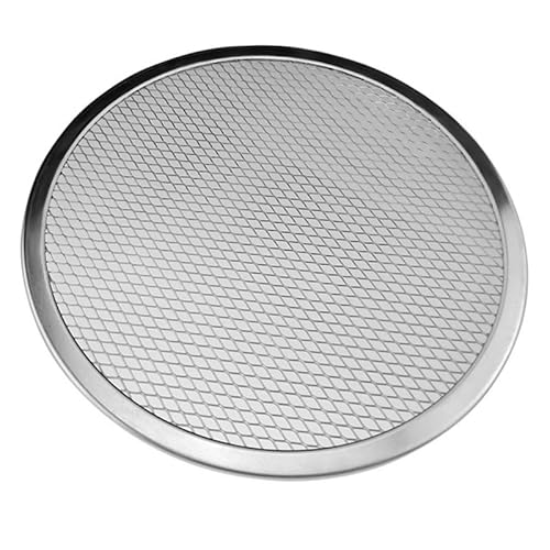 Zpengtai Pizzateller 6-14 Zoll Nahtloses Aluminium-Pizza-Sieb-Backblech Metallnetz-Backformen Antihaft-Backblech DIY Pizza-Werkzeuge Durchmesser(14inch) von Zpengtai