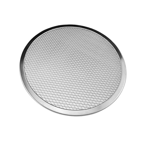 Zpengtai Pizzateller 6-14 Zoll Nahtloses Aluminium-Pizza-Sieb-Backblech Metallnetz-Backformen Antihaft-Backblech DIY Pizza-Werkzeuge Durchmesser(8inch) von Zpengtai