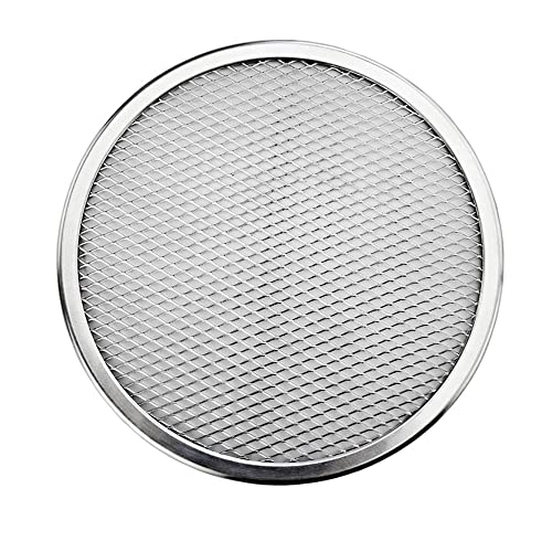 Zpengtai Pizzateller Antihaft-Pizzasiebpfanne Backblech Metallnetz Neues nahtloses Aluminium-Metallnetz Backformen Küchenhelfer Pizza 6-22 Zoll Durchmesser(6 inches) von Zpengtai