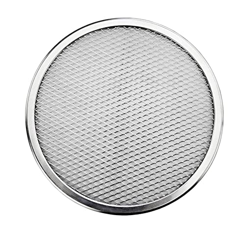 Zpengtai Pizzateller Antihaft-Pizzasiebpfanne Backblech Metallnetz Neues nahtloses Aluminium-Metallnetz Backformen Küchenhelfer Pizza 6-22 Zoll Durchmesser(7 inches) von Zpengtai
