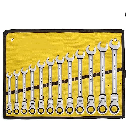 Zpengtai RatschenschlüSsel Set Ratschenschlüssel-Set mit flexiblem Kopf – metrische Ratschen-Maulschlüssel, Zahnradschlüssel-Set, Autoschlüssel-Reparatur-Werkzeug-Set Satz(12 pcs) von Zpengtai