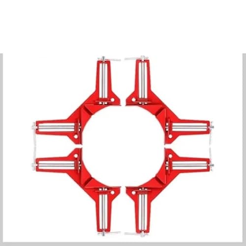 Zpengtai Winkelspanner 1/2/4 Stück Eckklemme, 90-Grad-Winkel, Holzbearbeitungsrahmenklemme, Multifunktions-DIY-Glas-Eckhalter, Holzbearbeitungs-Handwerkzeug Grad(2PCS) von Zpengtai