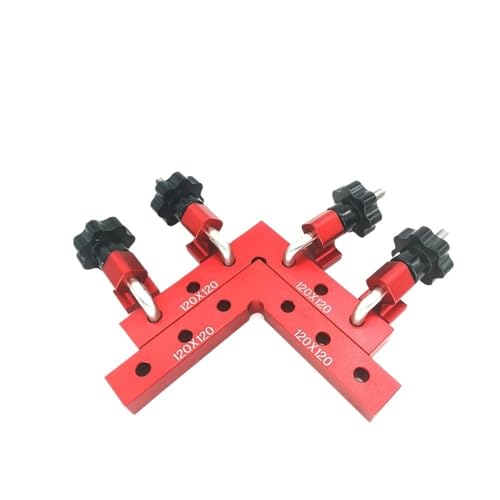 Zpengtai Winkelspanner 90-Grad-Befestigungsclip, Eckklemme aus Aluminiumlegierung for die Holzbearbeitung, Positionierungsclip, Handbefestigungswerkzeug Grad(120mm 2set) von Zpengtai