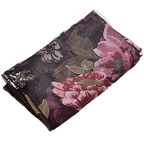 Zpoicaegn Glastür Dekovorhang Schlafzimmer Voile Vorhang Tüll mit Spitze Schinken Anhängern Französisch Fenster Drape Sheer Lila von Zpoicaegn