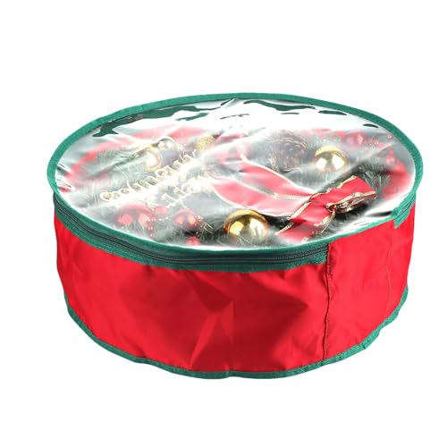76,2 cm große -Aufbewahrungstasche, Weihnachtskranz-Aufbewahrung, Urlaubskranz-Organizer, Aufbewahrungstasche, Kranzschutztasche, 76,2 cm Weihnachtskranz-Aufbewahrungstasche für einfache von Zqkimzi