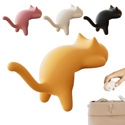 Cat Hooks, Table Hook with Cute Cat Design, Adhesive Removable Clamp Clips, 4 Piece Set for Kitchen, Outdoor, Bathroom, Closet, Purse, Backpack, Cable, 3.38×1.30×1.97 inches Cat Hooks, Table Hook with Cute Cat Design, Adhesive Removable Clamp Clips, 4 Piece Set for Kitchen, Outdoor, Bathroom, Closet, Purse, Backpack, Cable, 3.38×1.30×1.97 inches von Zqkimzi