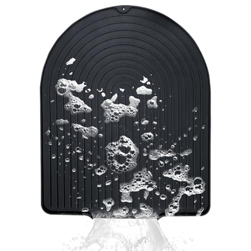 Counter Silicone Draining Mats, Dish Drying Rack Pad, Quick-Dry Heat-Resistant with Large-Capacity Drain Mat, Kitchen Dish Drainer for Cooking Utensils, 20.28x15.75x0.55 inches von Zqkimzi