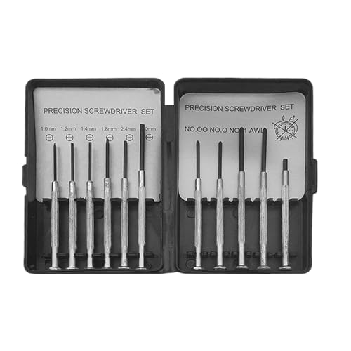 Schraubendreher -Set - 5,7 X 4,33 Zoll 11 Stück Präzisionsschraubendreher Für Spielzeug, Elektronik Und Geräte Mit Mehreren Reparaturfunktion, Werkzeugkit Für Telefon, Laptop, Kamera, Ring, Stahlmater Schraubendreher -Set - 5,7 X 4,33 Zoll 11 Stück Präzisionsschraubendreher Für Spielzeug, Elektronik Und Geräte Mit Mehreren Reparaturfunktion, Werkzeugkit Für Telefon, Laptop, Kamera, Ring, Stahlmater von Zqkimzi