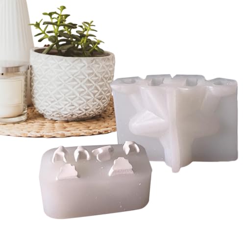 Set di artigianali festosi - Stampo di in silicone di Natale per creazioni aromatiche artistiche, funzione flessibile riutilizzabile per argilla polimerica in cera di sapone, vacanze pe Set di artigianali festosi - Stampo di in silicone di Natale per creazioni aromatiche artistiche, funzione flessibile riutilizzabile per argilla polimerica in cera di sapone, vacanze pe von Zqkimzi