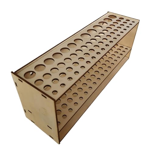 Zqkimzi Aquarellbürstenhalter, Pinselhalter - Kosmetischer Pinselbehälter,67 Löcher Schreibtisch Organizer Ständer für Bleistifte Kunstwerkzeuge, Holz Wandmontage Pinselregal Zqkimzi Aquarellbürstenhalter, Pinselhalter - Kosmetischer Pinselbehälter,67 Löcher Schreibtisch Organizer Ständer für Bleistifte Kunstwerkzeuge, Holz Wandmontage Pinselregal von Zqkimzi