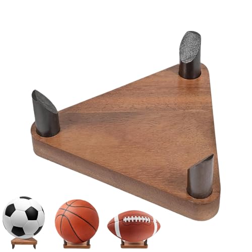 Zqkimzi Ball-Präsentationsständer, Fußballständer für Schreibtisch, Rutschfester und platzsparender Ball-Aufbewahrungsständer, Sport-Organizer für Schlafzimmer, Studio, Zuhause, Büros, von Zqkimzi