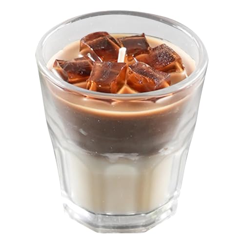 Zqkimzi Dekorative Latte-Duftkerze aus Sojawachs in Tasse, Eiskaffee-Fans Favorit, rustikale beigefarbene Keramiktasse, Aromatherapie-Kerze Zqkimzi Dekorative Latte-Duftkerze aus Sojawachs in Tasse, Eiskaffee-Fans Favorit, rustikale beigefarbene Keramiktasse, Aromatherapie-Kerze von Zqkimzi