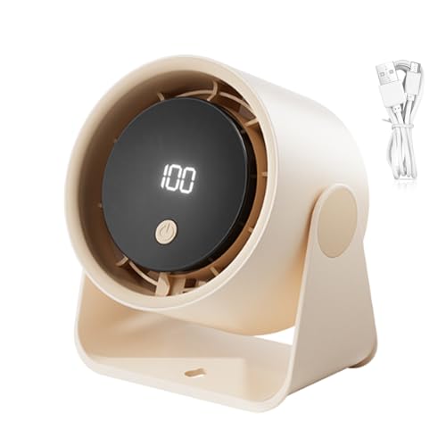 Zqkimzi Leiser Tischventilator | Tragbarer Ventilator Mit 100 Stufen Und USB-Aufladbar - Langlebiges LED Display Zirkulator Kühler Luftgebläse Für Reise Wohnheim Büro Camping Zqkimzi Leiser Tischventilator | Tragbarer Ventilator Mit 100 Stufen Und USB-Aufladbar - Langlebiges LED Display Zirkulator Kühler Luftgebläse Für Reise Wohnheim Büro Camping von Zqkimzi