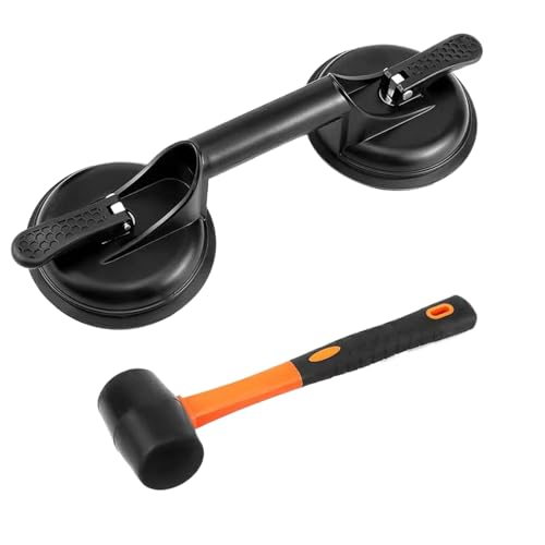 Zqkimzi Plank Grabber,Bodenverlegung Werkzeug Saugnapf - Reparatur Hammer Set Für Duschwanne Sockelleiste Badezimmer Schrank Haus Zqkimzi Plank Grabber,Bodenverlegung Werkzeug Saugnapf - Reparatur Hammer Set Für Duschwanne Sockelleiste Badezimmer Schrank Haus von Zqkimzi