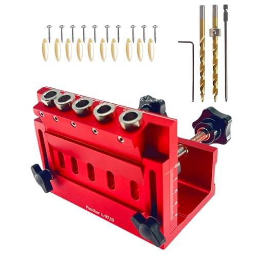 Zqkimzi Pocket Hole Jig Set, Lochlocator Dübel-Schablone Set, Praktische Positionierhilfe Für Holzbearbeitung Anfänger Heimwerker Projekte Zqkimzi Pocket Hole Jig Set, Lochlocator Dübel-Schablone Set, Praktische Positionierhilfe Für Holzbearbeitung Anfänger Heimwerker Projekte von Zqkimzi