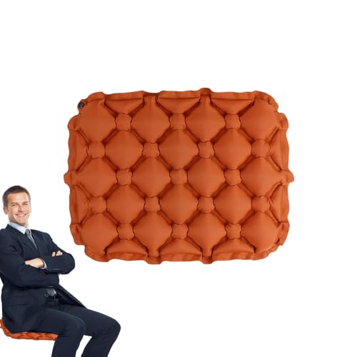 Zqkimzi Reise-Pad, tragbare Campingstuhlmatte, aufblasbares Kissen, Sitz, Auto, LKW, Büro, Stadion-Bleacher, kompakter faltbarer Sitz für Outdoor, Nylon TPU, 44 x 34 x 5 cm Zqkimzi Reise-Pad, tragbare Campingstuhlmatte, aufblasbares Kissen, Sitz, Auto, LKW, Büro, Stadion-Bleacher, kompakter faltbarer Sitz für Outdoor, Nylon TPU, 44 x 34 x 5 cm von Zqkimzi