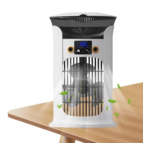 Zqkimzi Tragbarer Luftkühler | Luftbefeuchter Mit LED-Beleuchtung | 3 Windgeschwindigkeiten Kühlgerät Mit LED Licht Für Schlafzimmer Büro Kinderzimmer Camping Garten Wohnung Zqkimzi Tragbarer Luftkühler | Luftbefeuchter Mit LED-Beleuchtung | 3 Windgeschwindigkeiten Kühlgerät Mit LED Licht Für Schlafzimmer Büro Kinderzimmer Camping Garten Wohnung von Zqkimzi
