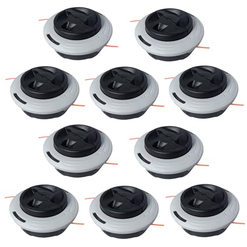10 Stück C26-2 Doppelfaden-Trimmerkopf, ersetzt 4002 710 2169 für Stihl FS55 FS55R FS56 FS56RC FS70 FS70R FS80 FS85 FS90 FS90R FS91 FS94 FS250 FS240 FS1311 R FS1311 FS120 FS110 Rasentrimmer von Zqqalitize