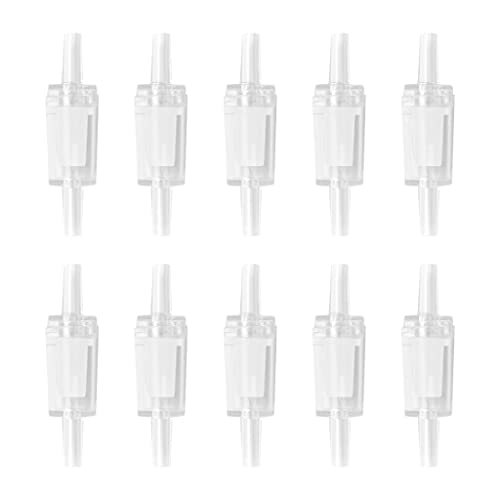 10pcs Sauerstoffpumpe Luftrohr Überprüfungsventil 10pcs Sauerstoffpumpe Luftrohr Überprüfungsventil von Zqxnt