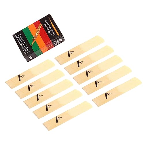 10pcs Sopran Saxophon Schilffestigkeit 1 5 2 0 2 5 3.5 Saxophon Woodwind Instrument Teile Zubehör 10pcs Sopran Saxophon Schilffestigkeit 1 5 2 0 2 5 3.5 Saxophon Woodwind Instrument Teile Zubehör von Zqxnt