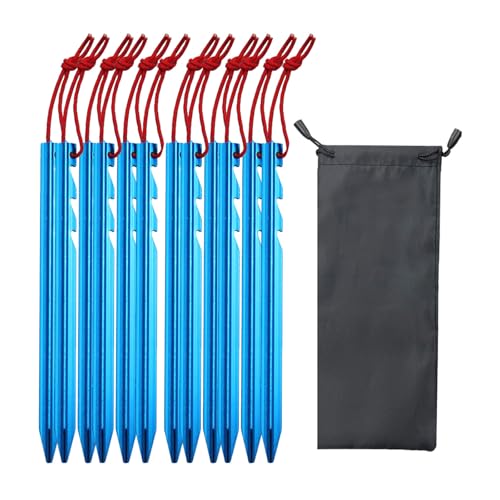 12 PCs Aluminiumlegierung Zelt Stakes Heavy Dut Beach Zelt Peg Baldachin Stakes Outdoor Ground Stakes Campinganker Peg Peg von Zqxnt