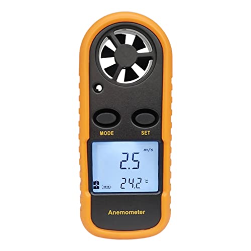 2-in-1-Handheld Anemometer Zur Messung Der Klimaanlage Freien Außengeschwindigkeitstemperaturvolumenmessgerät von Zqxnt