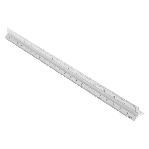 30 Cm Aluminiummetall Für Dreieckskala Architekten Techniker Technischer Lineal 12 "Fliesenwerkzeuge Und Zubehör von Zqxnt