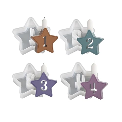 4pcs Vielseitige Robuste Silikonform Für Die Herstellung Von Customes Number Und Harzkunst Tolles Accessoire Für Enthusiasten Silikonform von Zqxnt