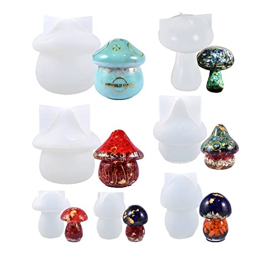 7 PCs Kristall Tropfen Kleber Aromatherapie Gipsformen Dreidimensionale Pilzschmuck Anheizt Silikonformen Ornamentsformen Für Epoxidharz 7 PCs Kristall Tropfen Kleber Aromatherapie Gipsformen Dreidimensionale Pilzschmuck Anheizt Silikonformen Ornamentsformen Für Epoxidharz von Zqxnt