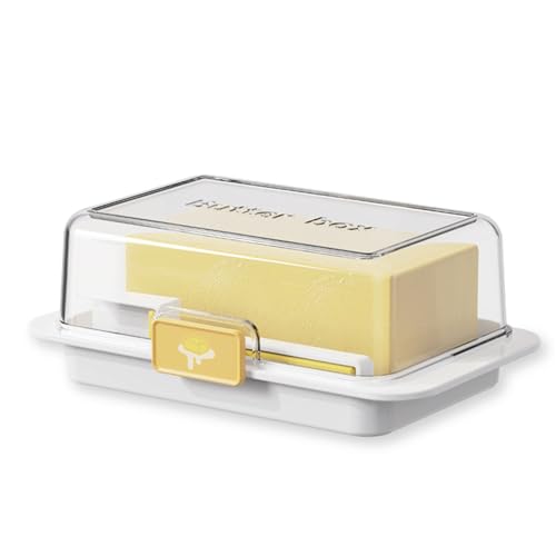 Butter Dividing Storage Box Mit Deckelkäse Keeper Schachtel Klarer Butterbehälter Für Den Küchenkühlschrank Einfach Zu Bedienen von Zqxnt