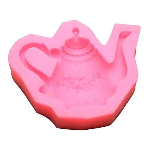 COORKOOMS Zucker Zucker Handwerk Cartoon Niedliche Teekannenform Form Kuchen Dekoration Werkzeug Silikonseife Form Küche Backgeschenk von Zqxnt